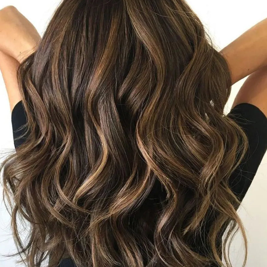 Big Curly Layered Hairstyle with Full Fringe Middle Length Synthetic Capless Women Wigs 24 Inches