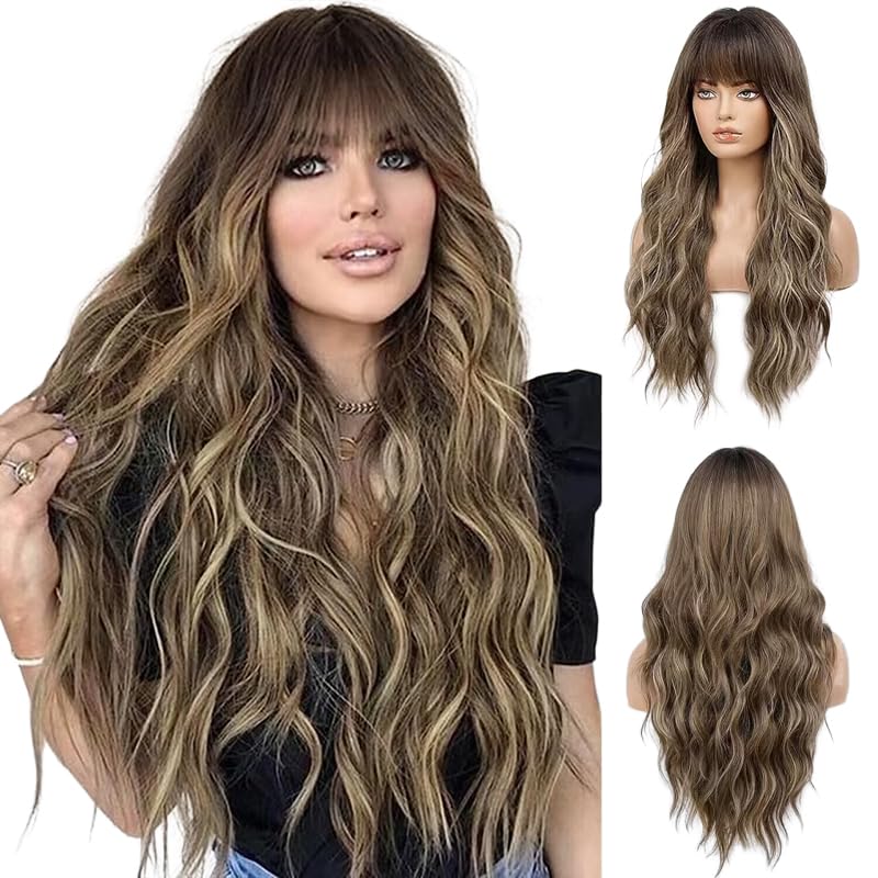 Long Wavy Wig Curly Wavy Synthetic Wig