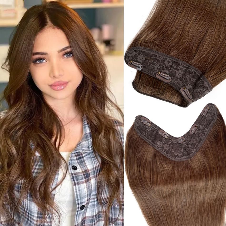 Clip hair extension wig for women with thin hair 22 inches
