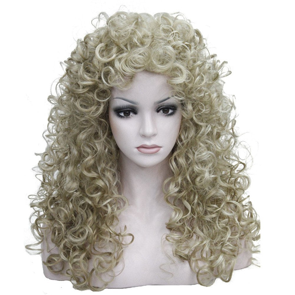 Synthetic Heat Resistant Hair Long Curly Wigs Cosplay Women Wig