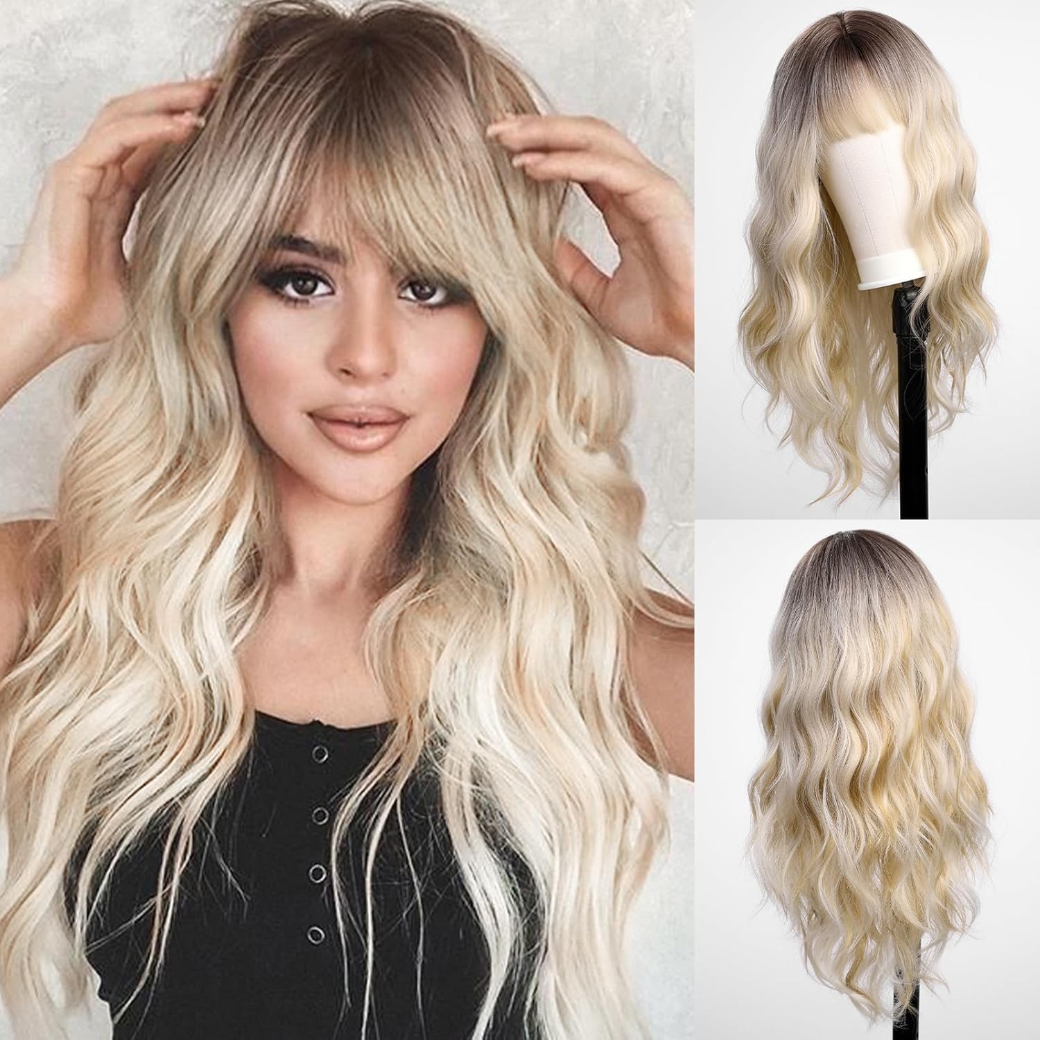 Long Wavy Wig Curly Wavy Synthetic Wig
