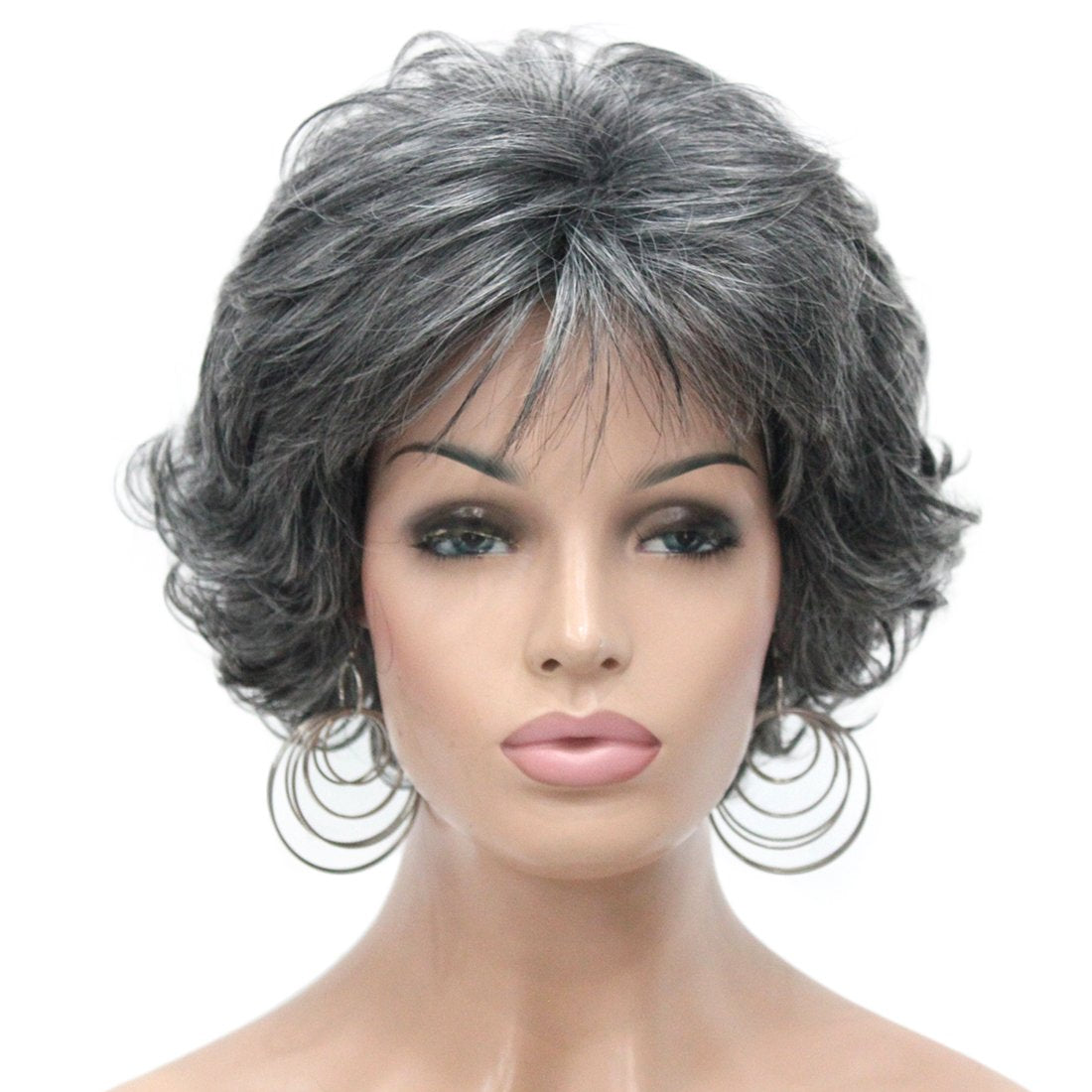 Women's Long Curly Body Wavy Heat Resistant Blonde with Highlights Wig Synthetic Full Hair Wig for Women (Blonde with Highlights)