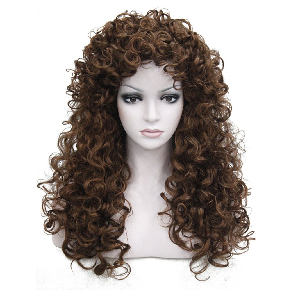 Synthetic Heat Resistant Hair Long Curly Wigs Cosplay Women Wig