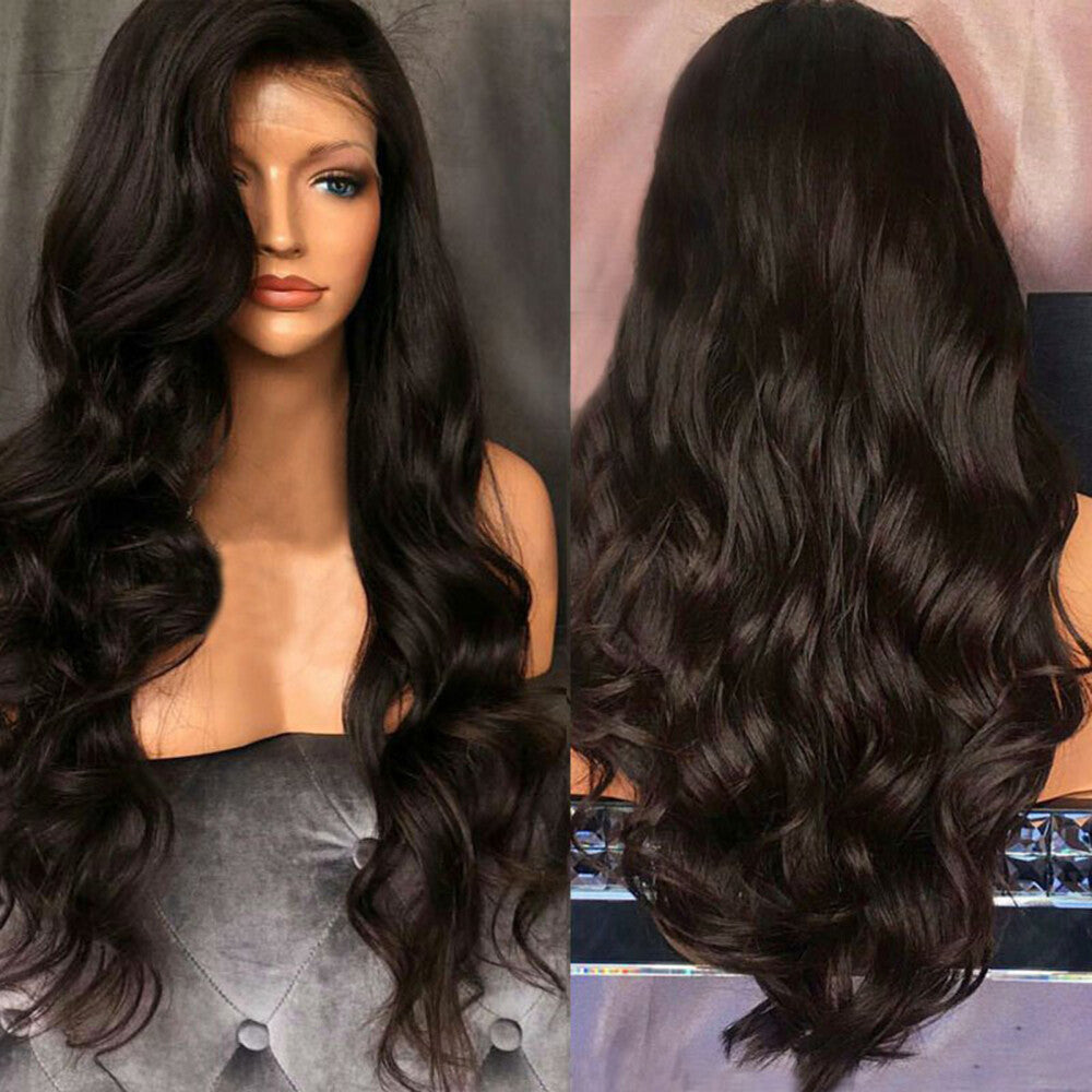 Long curly wave -shaped middle wig Terront curling female natural hair