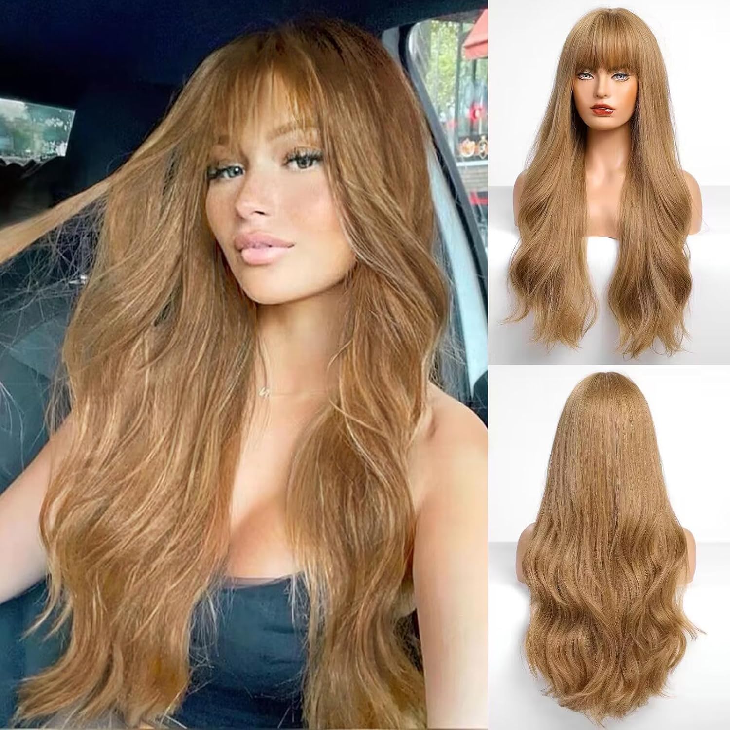 Long Wavy Wig Curly Wavy Synthetic Wig