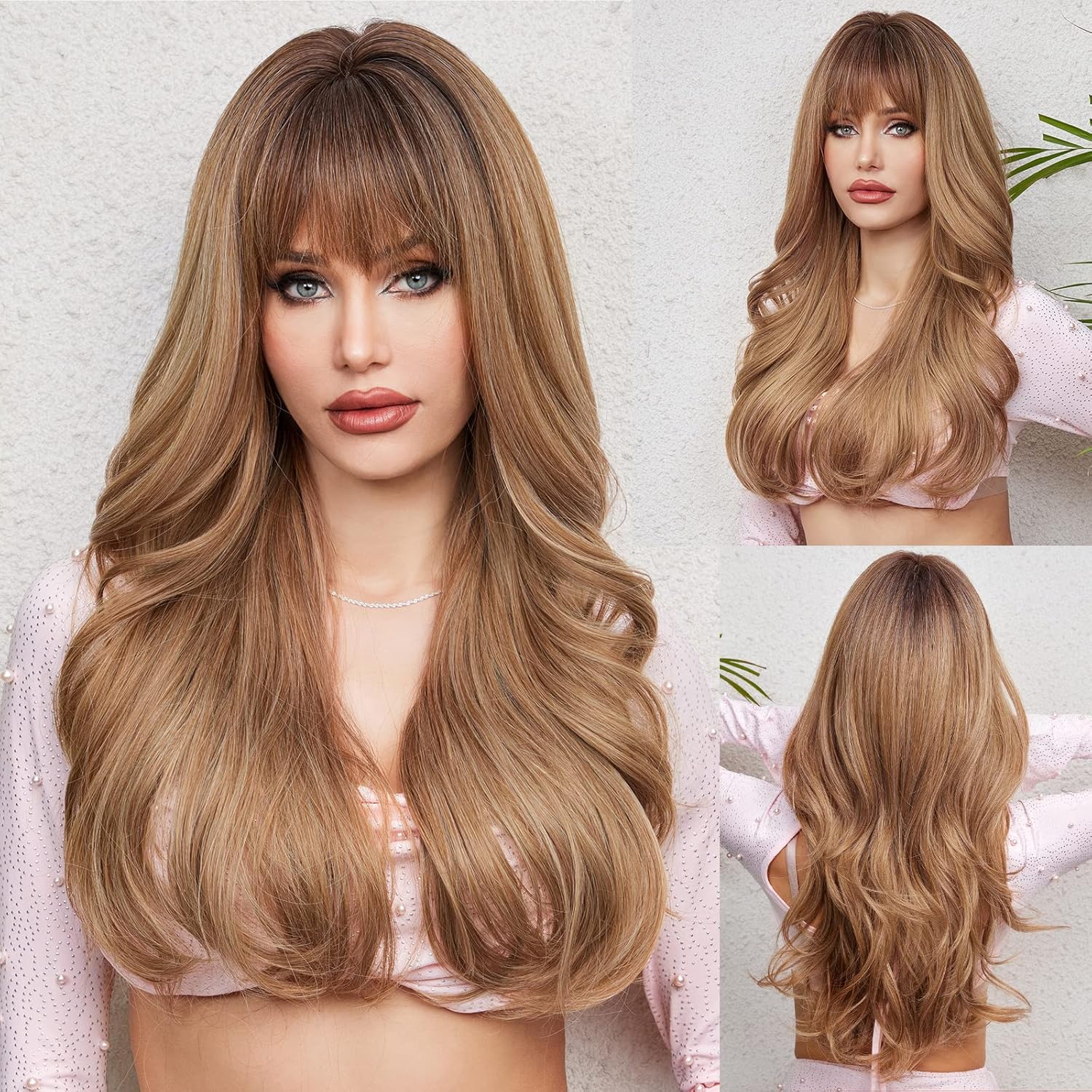 Long Wavy Wig Curly Wavy Synthetic Wig