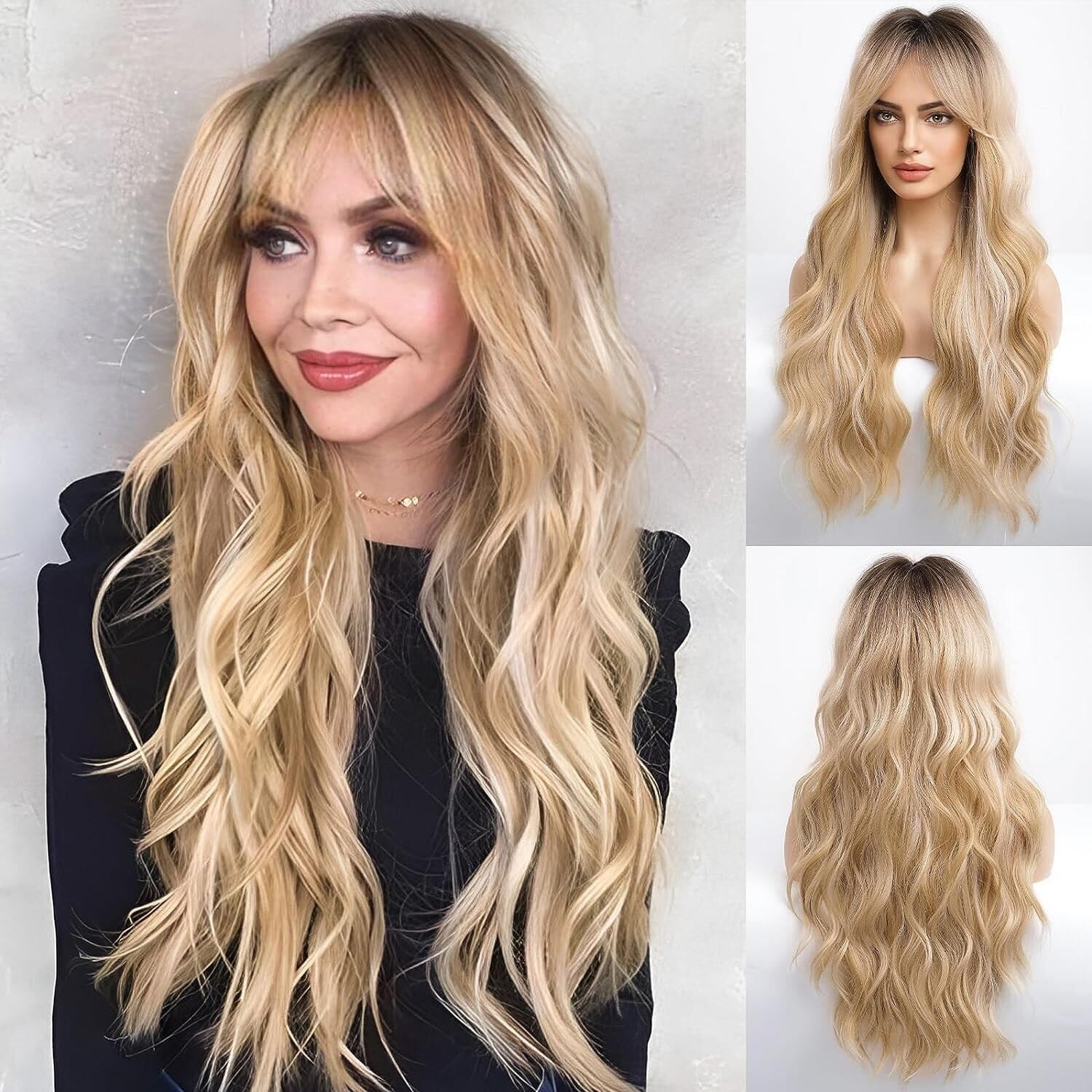 Long Wavy Wig Curly Wavy Synthetic Wig