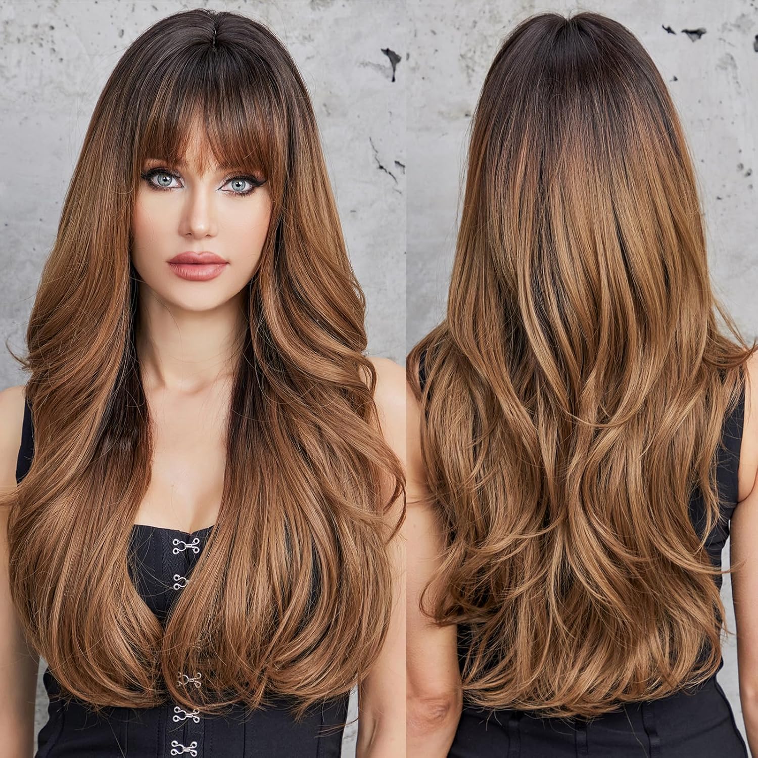 Long Wavy Wig Curly Wavy Synthetic Wig
