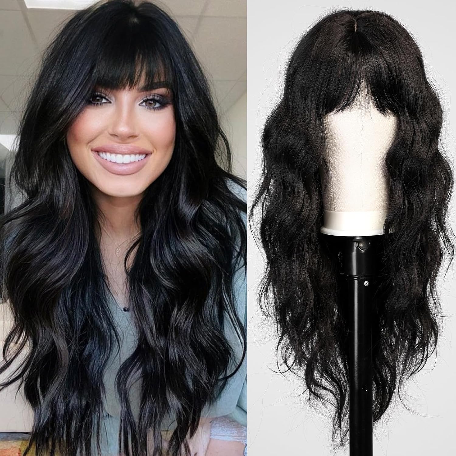 Long Wavy Wig Curly Wavy Synthetic Wig