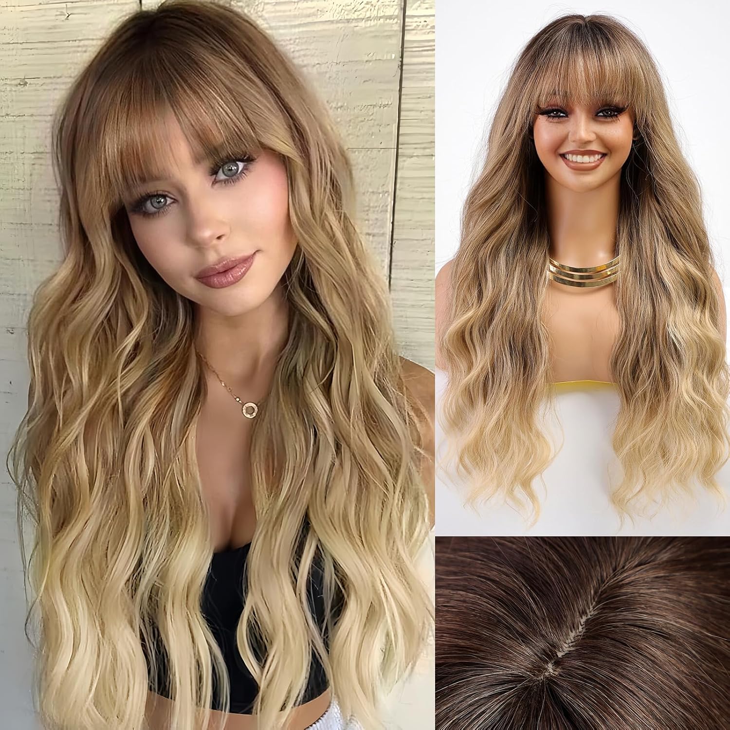 Long Wavy Wig Curly Wavy Synthetic Wig