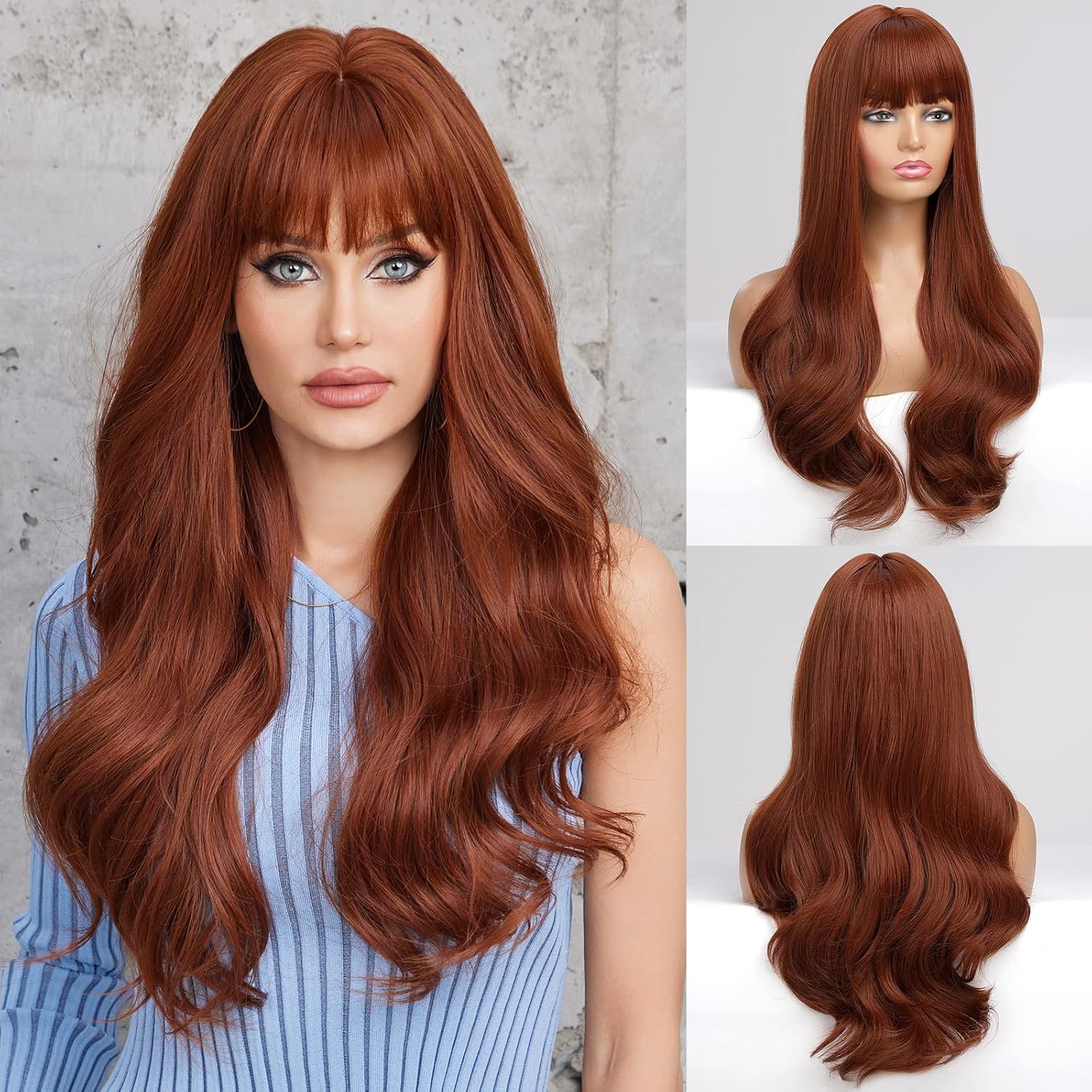 Long Wavy Wig Curly Wavy Synthetic Wig