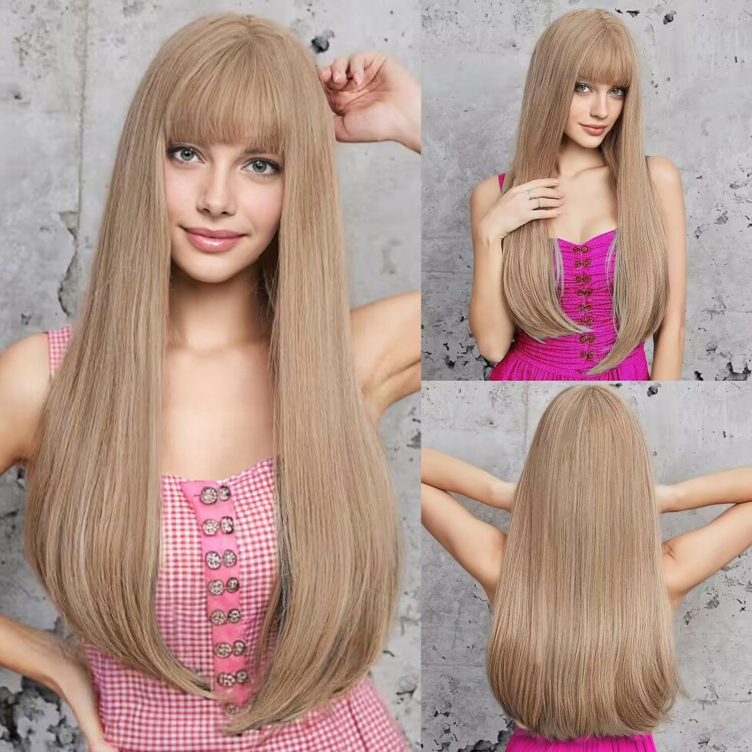 Long Wavy Wig Curly Wavy Synthetic Wig
