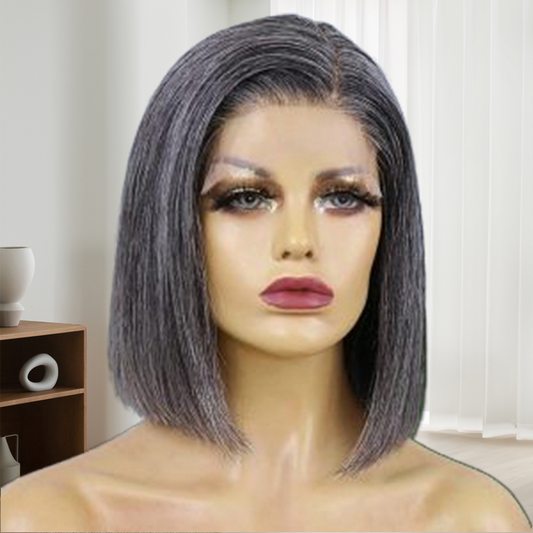 Blunt Cut Straight Bob Wig 13x4 Lace Front Wig