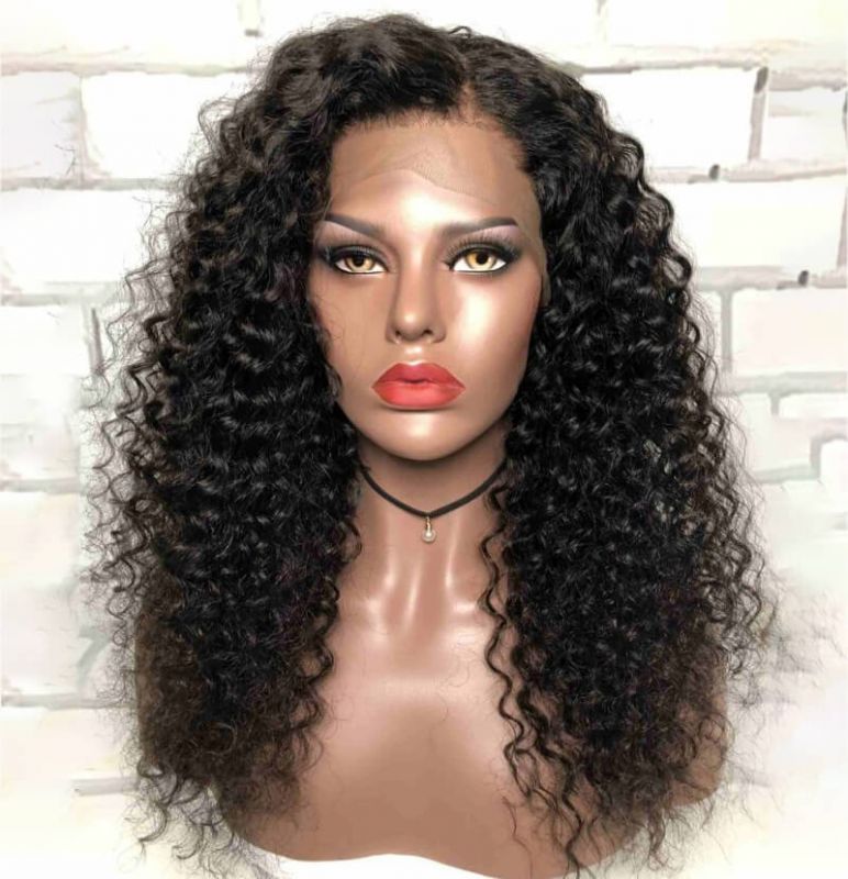 Curly 13x4 Lace Frontal Wigs 100% Human Hair