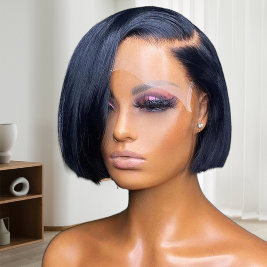 5x5 Closure HD Lace Bob Wig 100% Human Hair