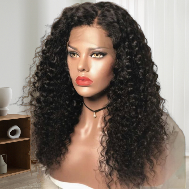 Curly 13x4 Lace Frontal Wigs 100% Human Hair