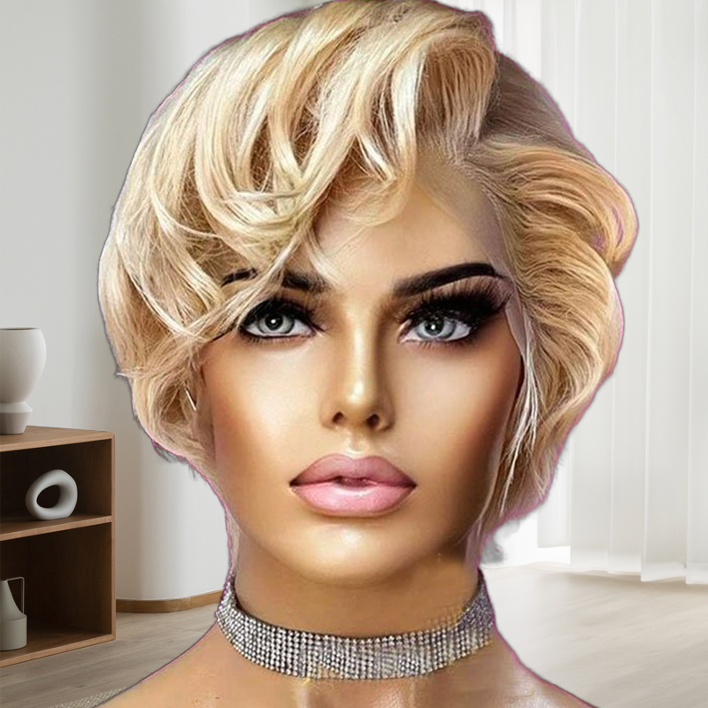 Pixie Cut Bob Wigs Lace Front Wig