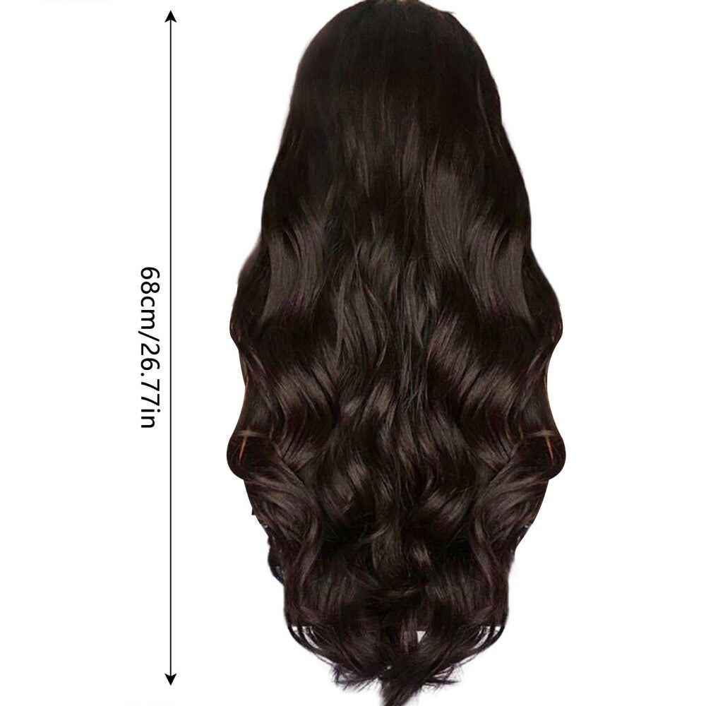 Long curly wave -shaped middle wig Terront curling female natural hair