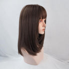 Short bob wig straight synthetic wig girl daily use wig