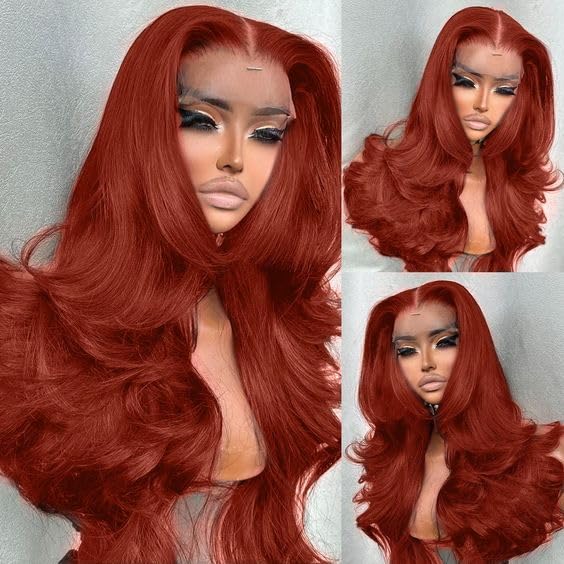 13x4 Brown Body Wave Lace Front Wigs Human Hair Chestnut Brown Colored Human Hair Wigs For Women