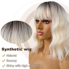 Short Bob wig with Liu Haibo waves is suitable for girls wig synthetic hair