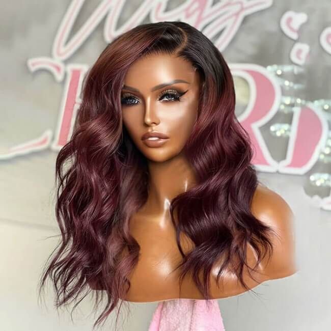 Long Wave Human Hair 5X5 Lace Closure Wig