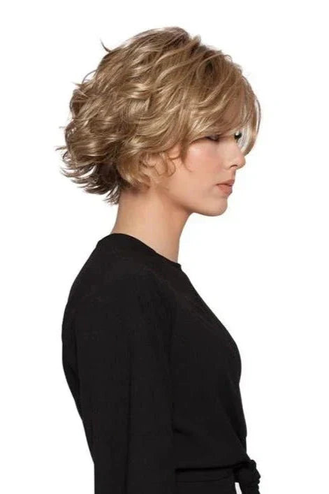 Bob Short Curly Hair Lace Front Cap Human Hair Wigs 8 Inches