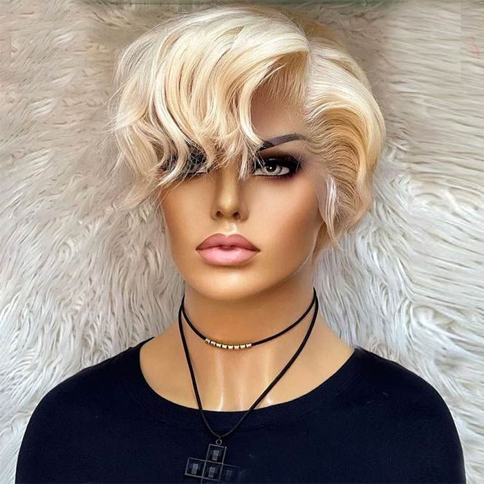 Pixie Cut Bob Wigs Lace Front Wig