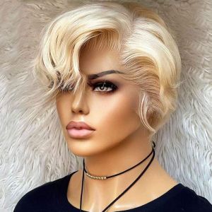 Pixie Cut Bob Wigs Lace Front Wig