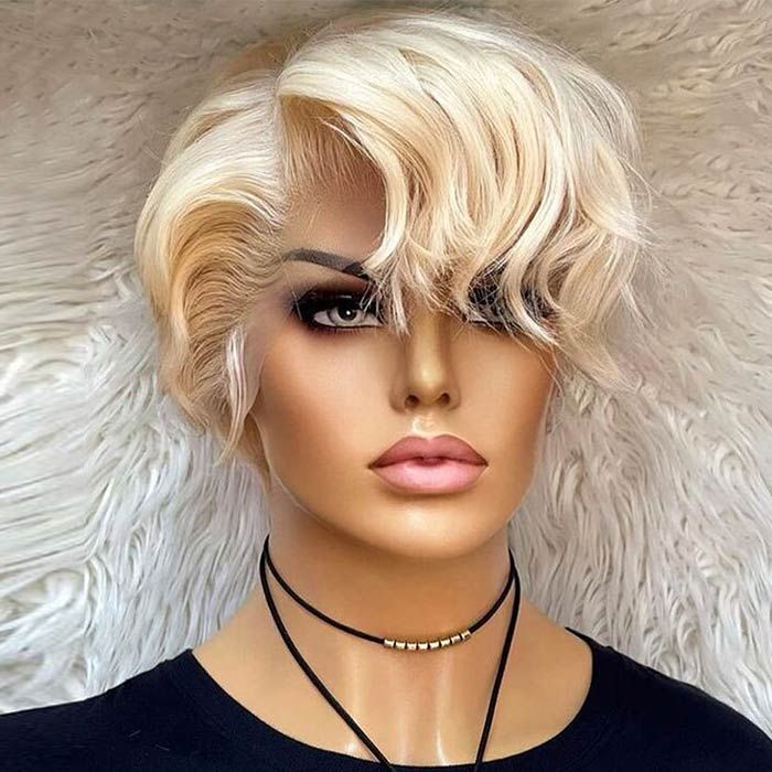 Pixie Cut Bob Wigs Lace Front Wig