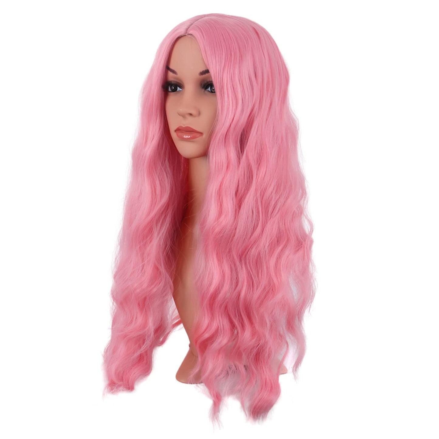 28 Inch/70 cm Long Wavy Middle Part with No Bangs Synthetic Fiber Curly Fashion Women Party Cosplay Wig