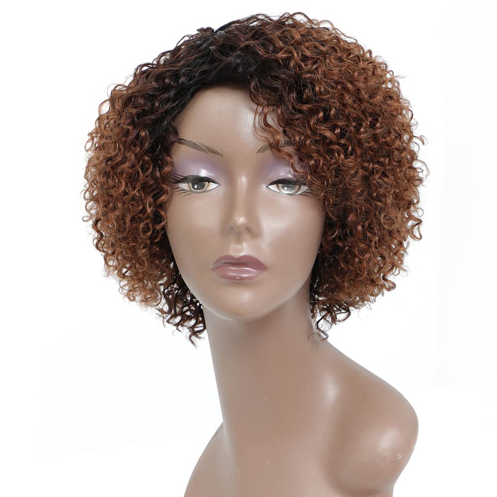 Wigs for Black Women 8 Inch Short Curly Wigs Brazilian Human Hair Curly Wigs Kinky Curly Wigs