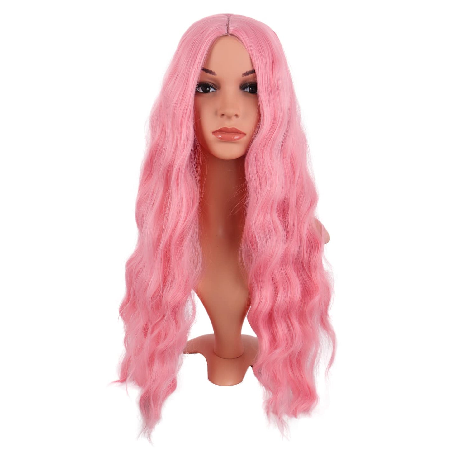 28 Inch/70 cm Long Wavy Middle Part with No Bangs Synthetic Fiber Curly Fashion Women Party Cosplay Wig