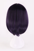 Dark purple short wig women front straight bob wig daily wig synthetic wig