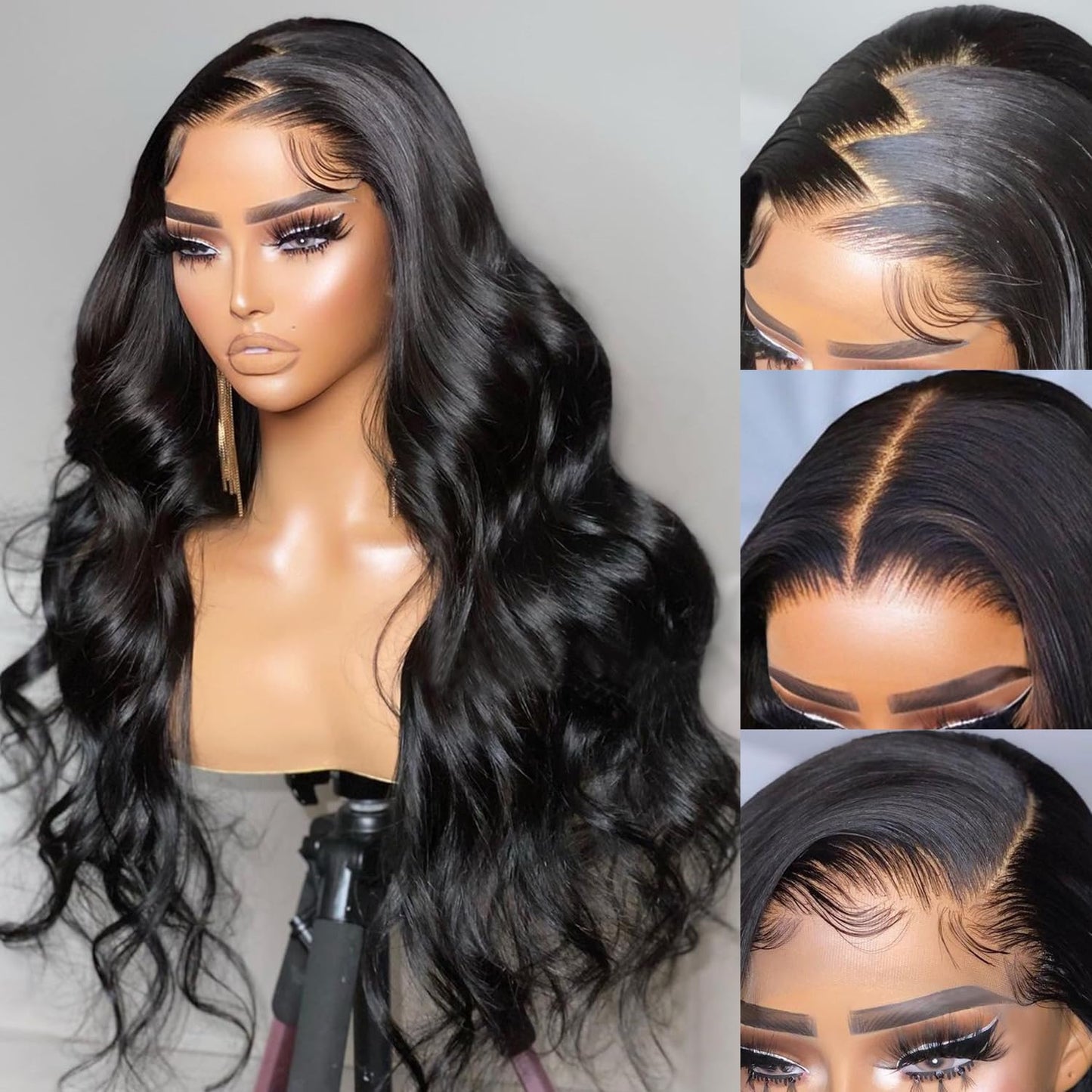 13x4 Body Wave Lace Front Wigs Human Hair Pre Plucked with Baby Hair