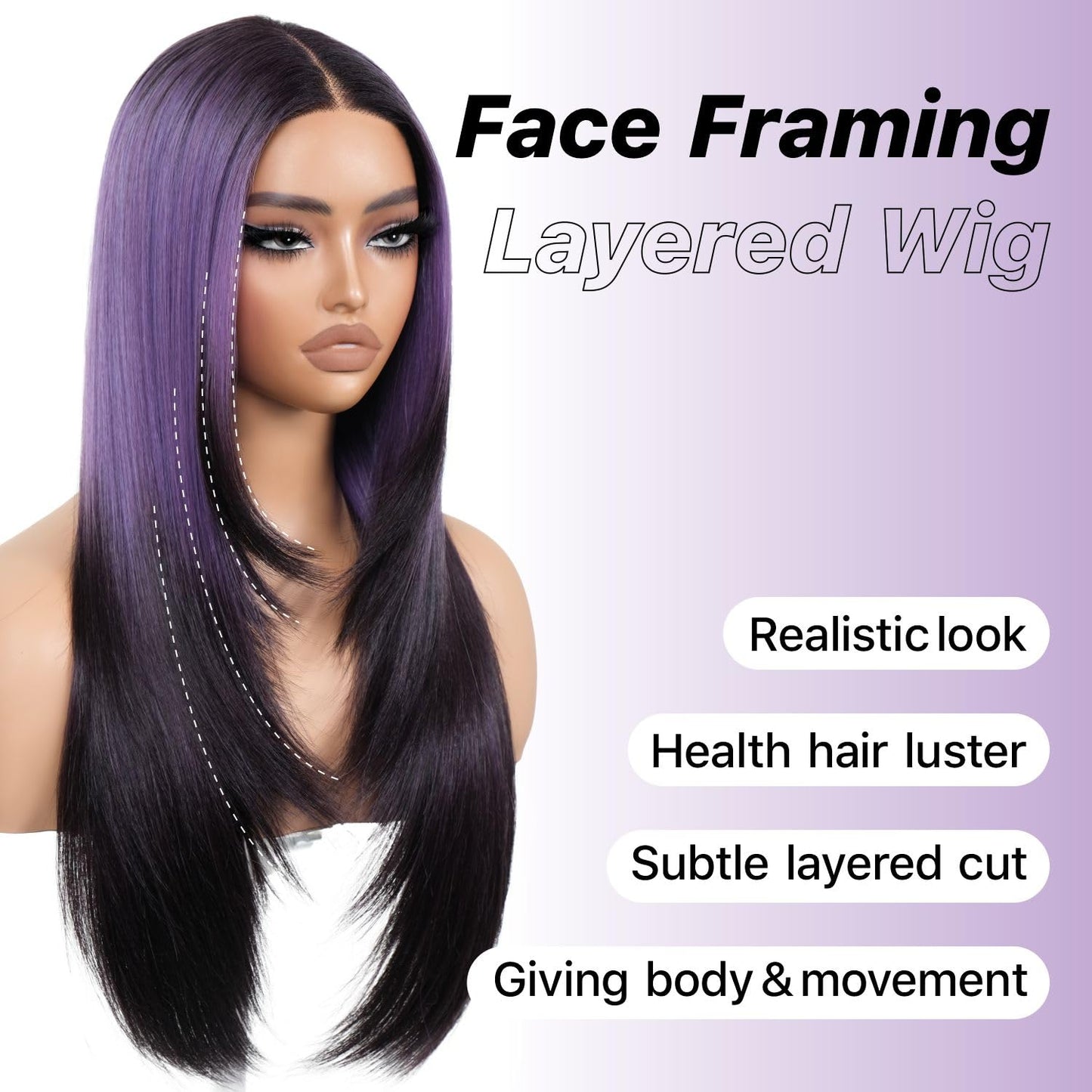 Wear and Go Glueless Wigs Pre Plucked Pre Cut for Beginners Honey Blonde Synthetic Lace Front Wigs For Woman Long layered straight Wigs