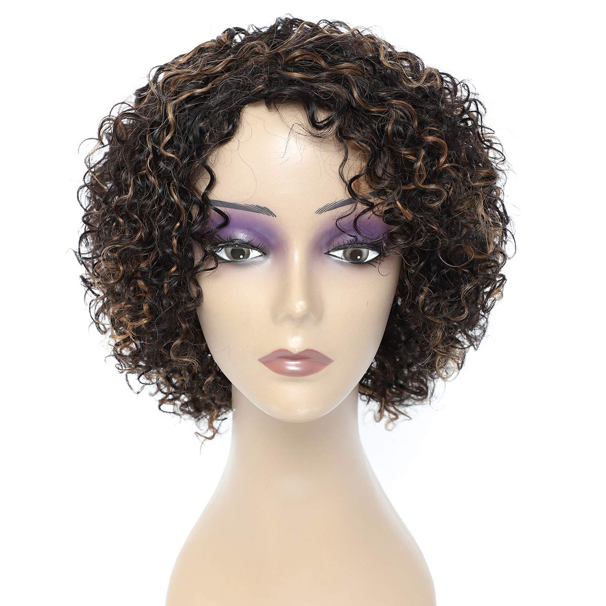 Wigs for Black Women 8 Inch Short Curly Wigs Brazilian Human Hair Curly Wigs Kinky Curly Wigs