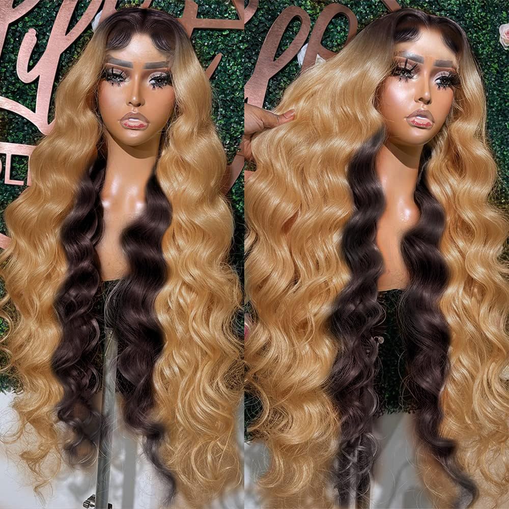 13x4 Brown Body Wave Lace Front Wigs Human Hair Chestnut Brown Colored Human Hair Wigs For Women