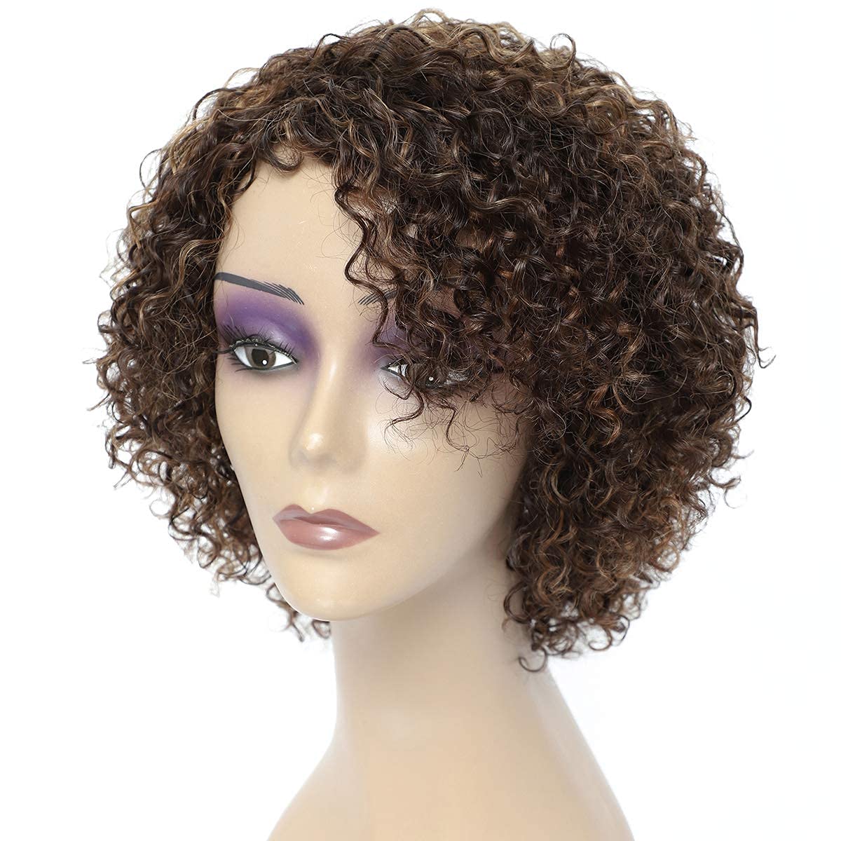 Wigs for Black Women 8 Inch Short Curly Wigs Brazilian Human Hair Curly Wigs Kinky Curly Wigs