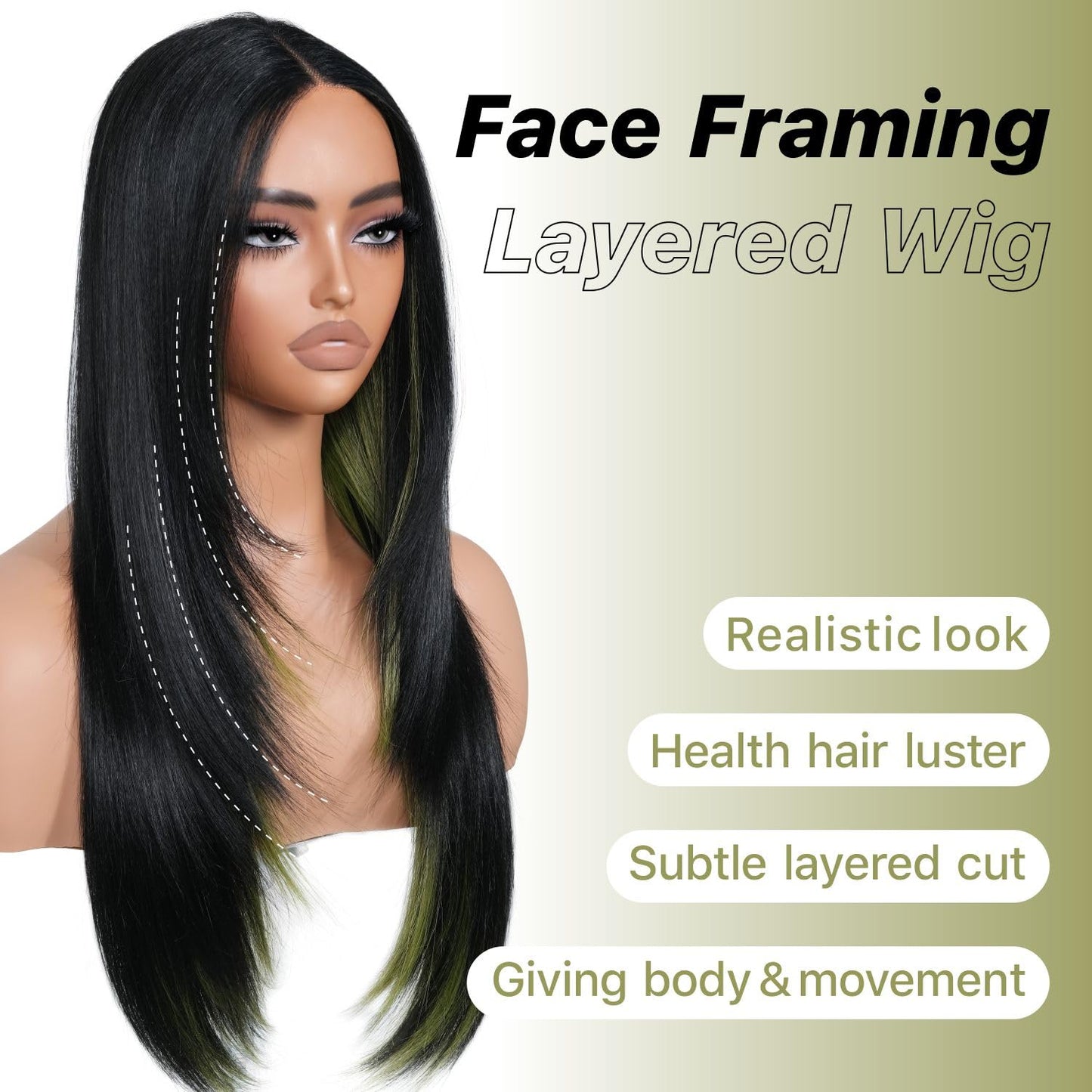 Wear and Go Glueless Wigs Pre Plucked Pre Cut for Beginners Honey Blonde Synthetic Lace Front Wigs For Woman Long layered straight Wigs