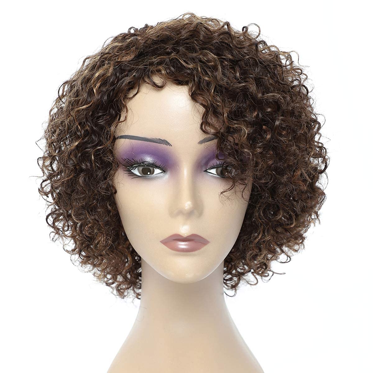 Wigs for Black Women 8 Inch Short Curly Wigs Brazilian Human Hair Curly Wigs Kinky Curly Wigs