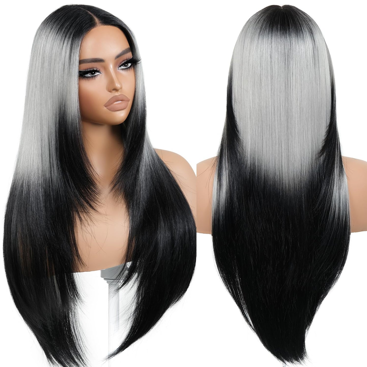 Wear and Go Glueless Wigs Pre Plucked Pre Cut for Beginners Honey Blonde Synthetic Lace Front Wigs For Woman Long layered straight Wigs