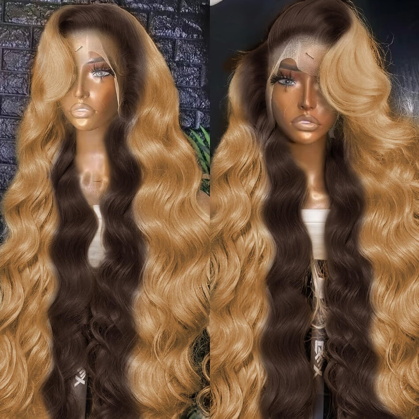 13x4 Brown Body Wave Lace Front Wigs Human Hair Chestnut Brown Colored Human Hair Wigs For Women