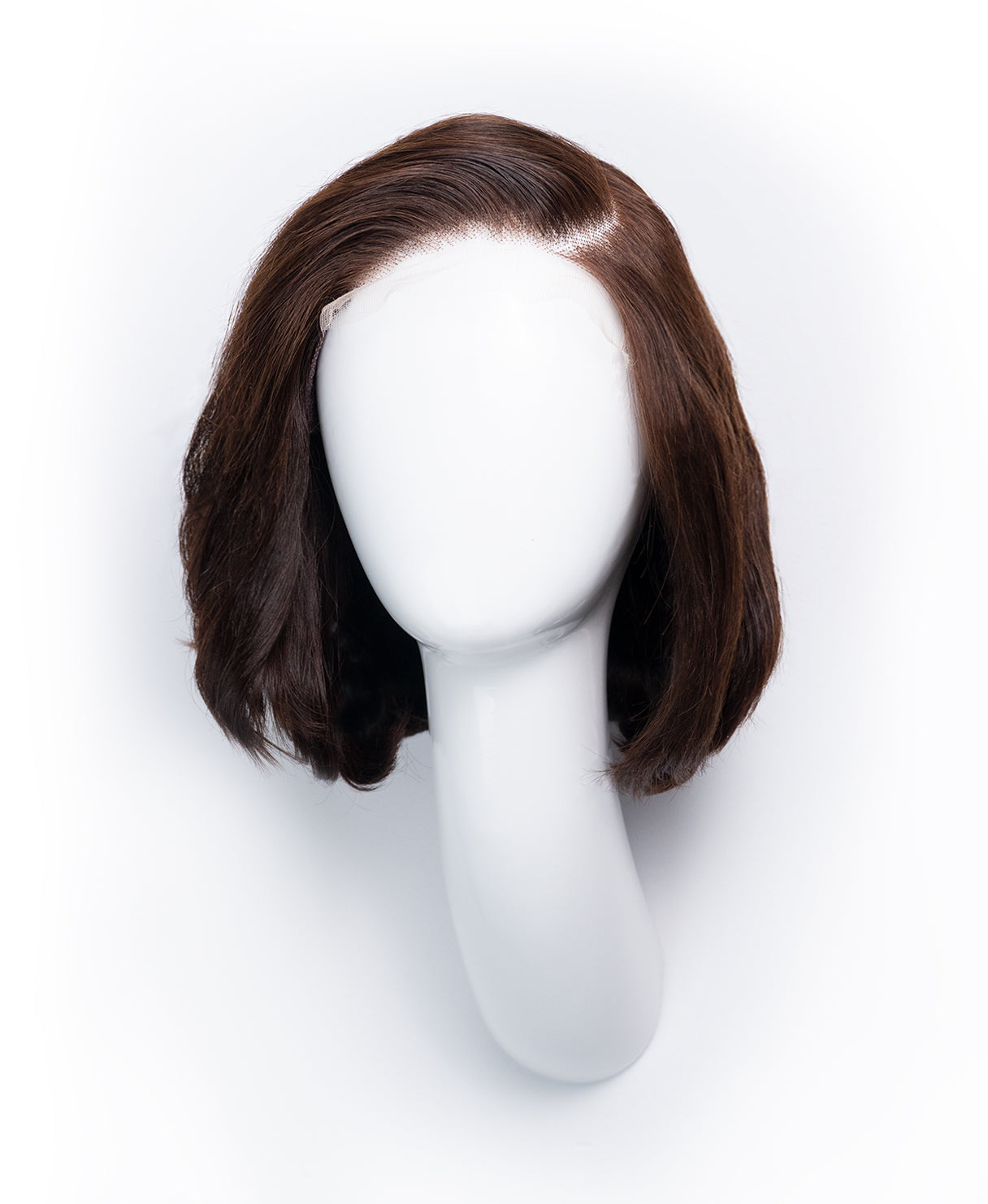 Wedge Bob Lace Front Cap Human Wigs 8 Inches