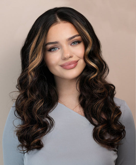 Long Wavy Lace Front Cap Human Wigs 20 Invhes