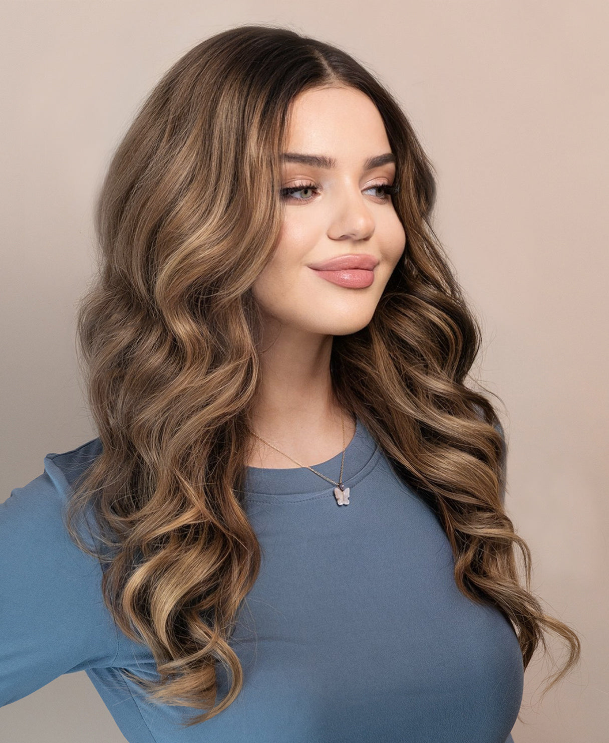 Wavy Long Lace Front Human Wigs 20 Inches