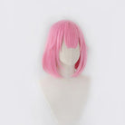 Pink short straight wig female bob synthetic wig