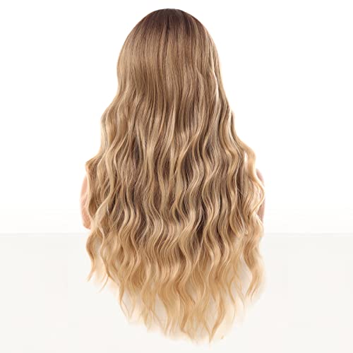 Blonde wig short Bob blond wig wavy curled Bob wig white woman wigs with bangs synthetic hair