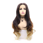 High-quality long curly brown women's chemical fiber hair