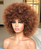 Women's curly hair wigs in the 70s synthetic hair